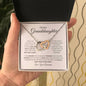To My Precious Granddaughter/ Interlocking Hearts Necklace