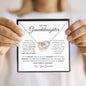 To My Precious Granddaughter/ Interlocking Hearts Necklace