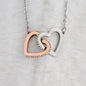 To My Precious Granddaughter/ Interlocking Hearts Necklace