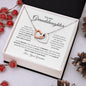 To My Precious Granddaughter/ Interlocking Hearts Necklace