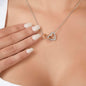 To My Precious Granddaughter/ Interlocking Hearts Necklace