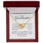 To My Precious Granddaughter/ Interlocking Hearts Necklace