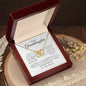 To My Precious Granddaughter/ Interlocking Hearts Necklace