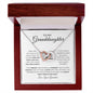 To My Precious Granddaughter/ Interlocking Hearts Necklace