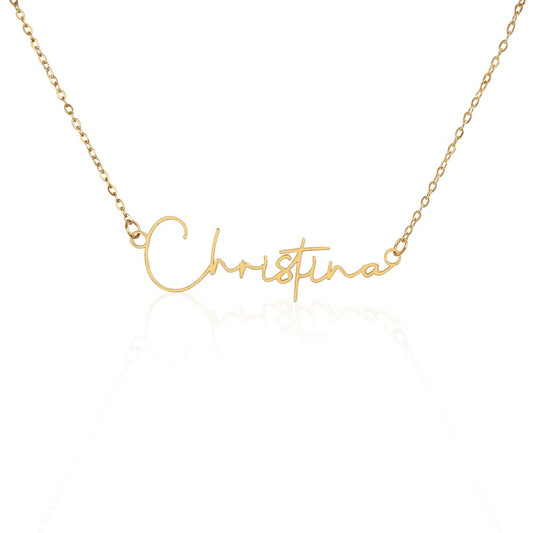 Perfect Gift for Her - Signature Style Name Necklace